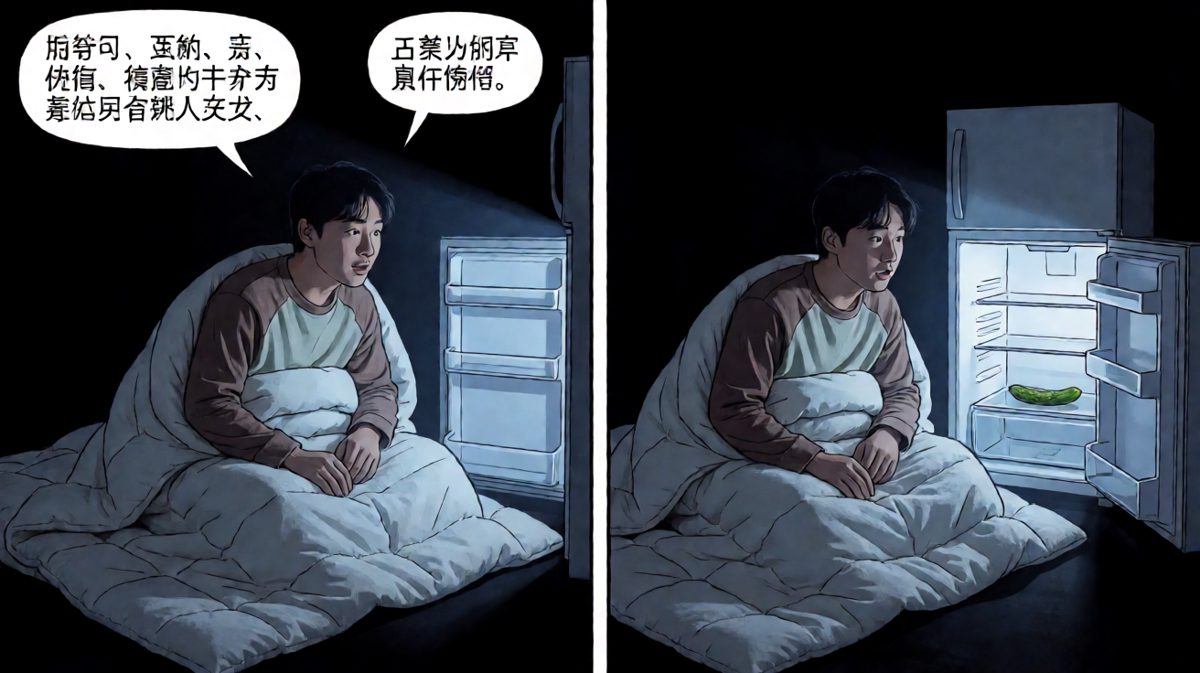 冰箱里只剩一根黄瓜的绝望