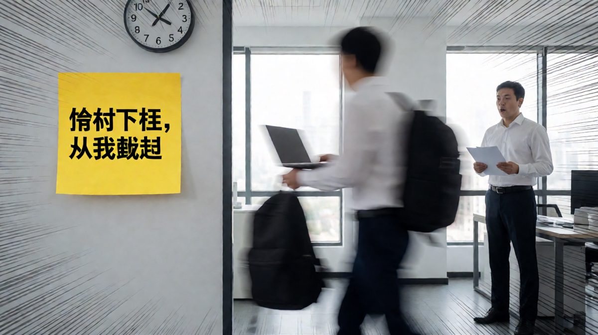 一到点就消失，打工人的底线绝不破防！