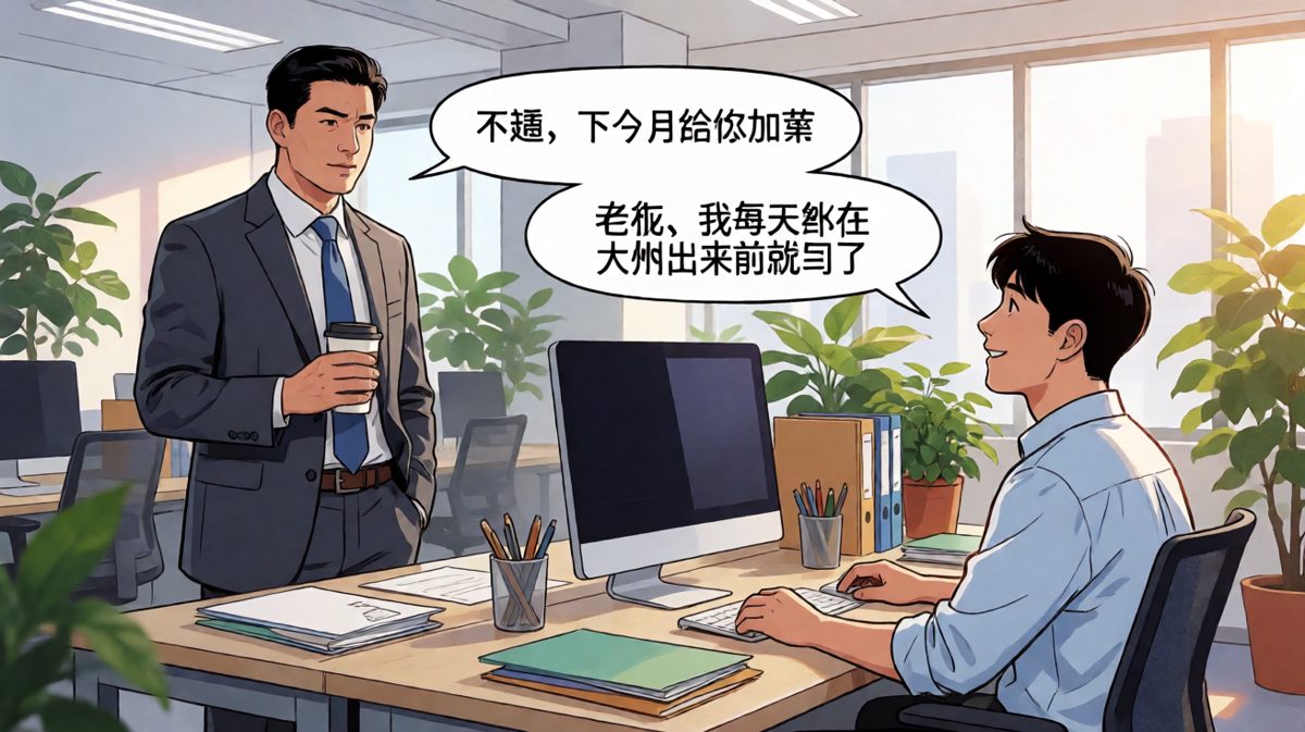 员工拼命加班讨好老板，结果反转让人哭笑不得。