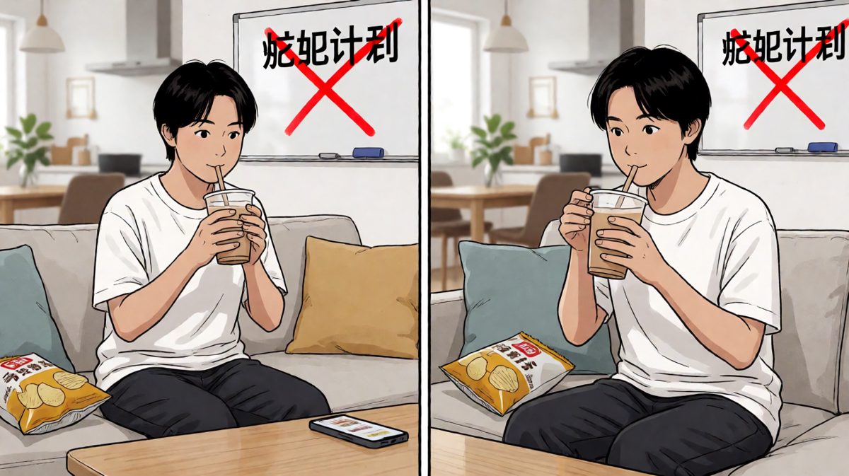 奶茶配薯片，减肥计划当场作废