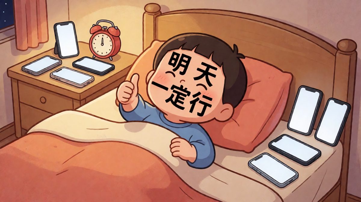 立下flag：今晚必须早起！