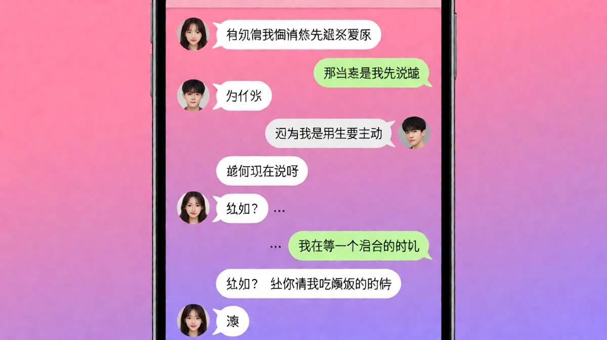 先说爱你的男人，是想让你先请吃饭