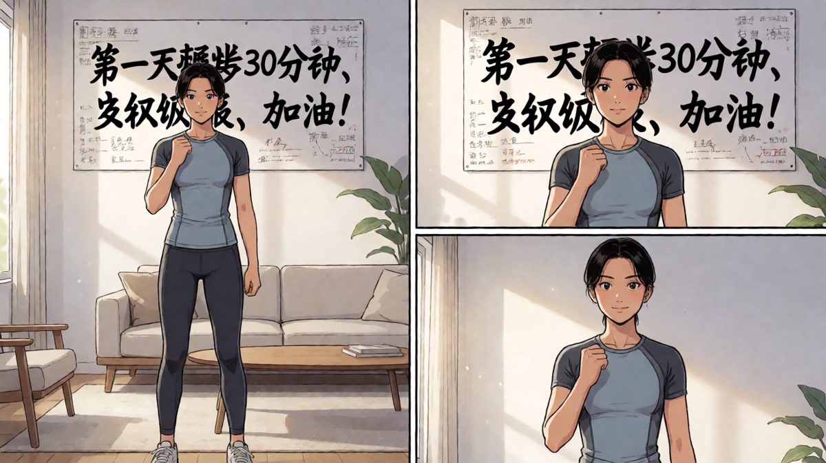 立下宏伟减肥目标，信心满满出发！