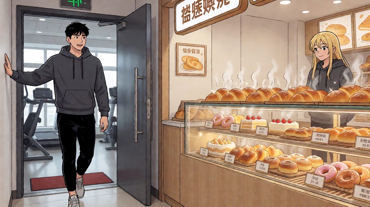 然而……面包店的香味挡不住啊！