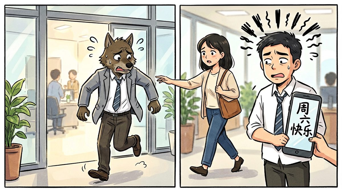 冲到公司才发现——今天原来是周六！