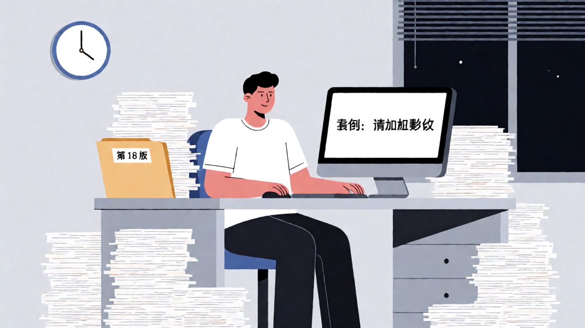 第18版？你确认这不是第19版需求？