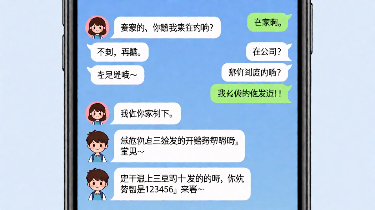 女朋友半夜发来开锁密码，结果男生以为她在开玩笑