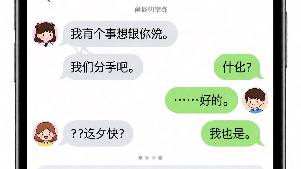 女生假装提分手试探，结果男生秒回把她整不会了