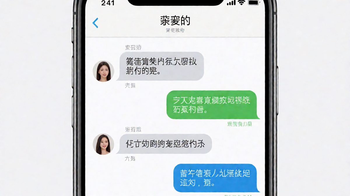 女生发"你今天看那个美女了吗"，男生慌乱解释，女生最后发来截图说"我说的是你家楼下的麦当劳招牌人偶"。