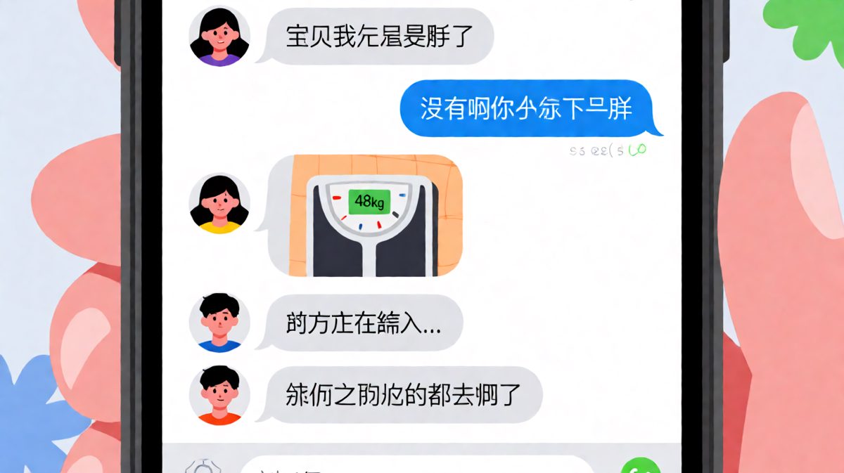送命题现场：48kg还要问胖没胖，男友的回答绝了