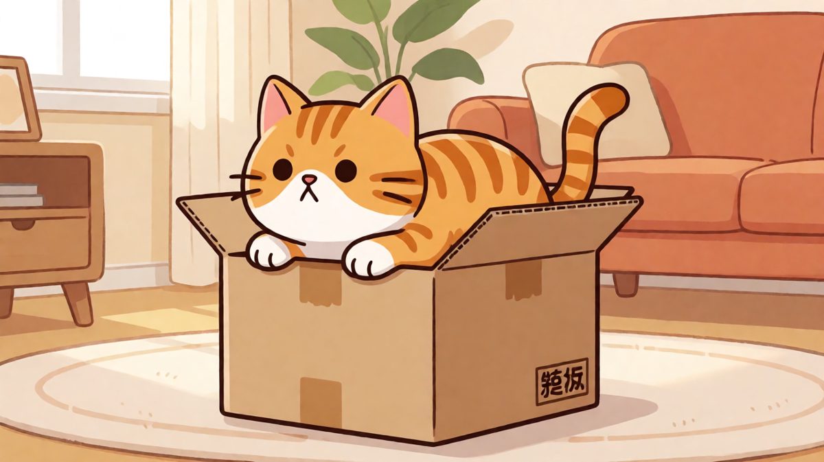 猫咪：只要我够努力，纸箱就不会拒绝我