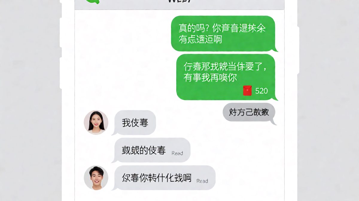 你以为她在说没事，其实是在测试你敢不敢转钱。