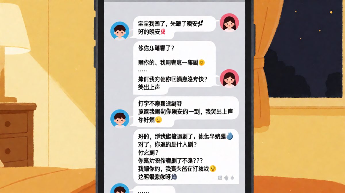 嘴上说困了，其实精神得很
