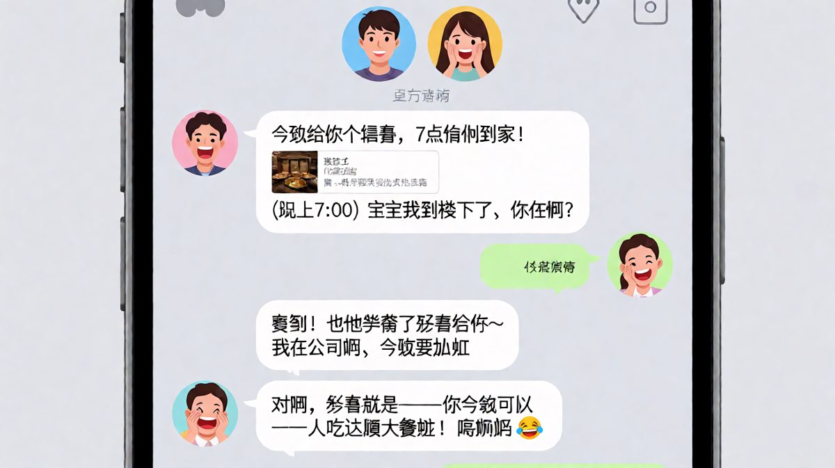 她说的惊喜，是指让你独自享用双人餐