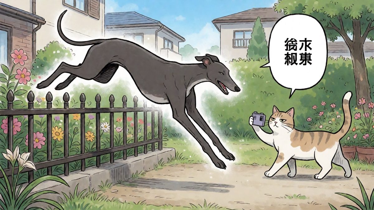 灵缇犬：我的梦想是飞檐走壁。现实：我卡成了沙丁鱼罐头。