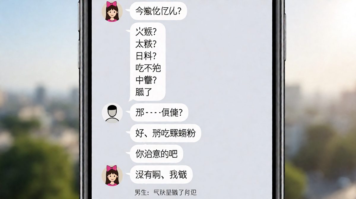 「随便」这两个字，是情侣聊天中最危险的陷阱