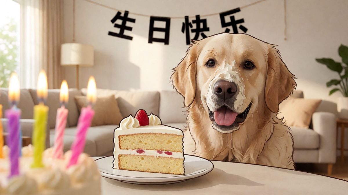 狗狗：蛋糕自己跳进我嘴里的！