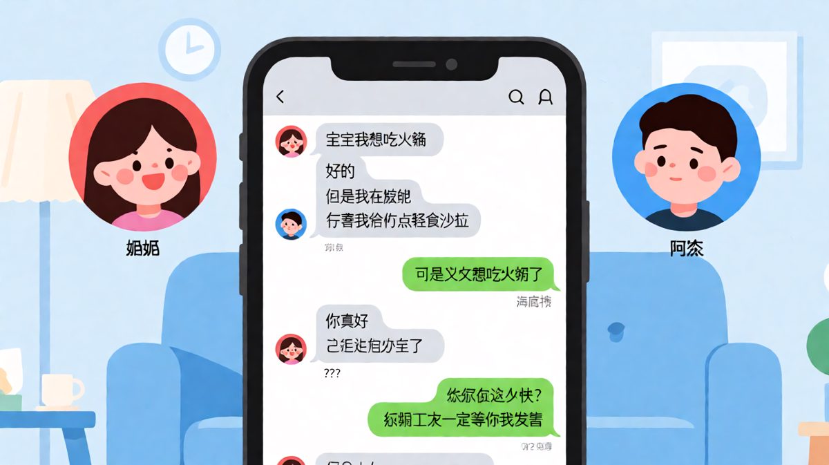 娜娜纠结吃不吃火锅，阿杰默默干了两碗