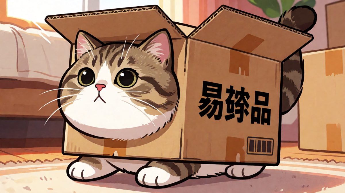 猫咪：只要我动得够快，我就不是纸箱，我是火箭！