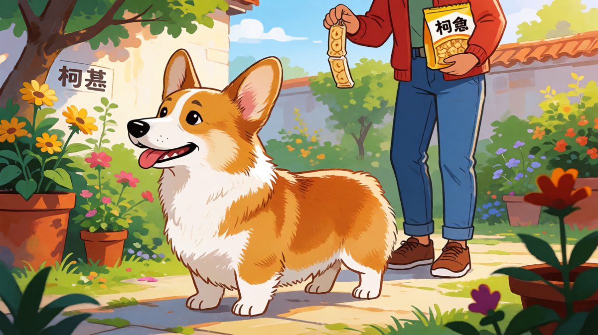 柯基：你在叫我吗？我没听见，我只是一只没有感情的散步机器。