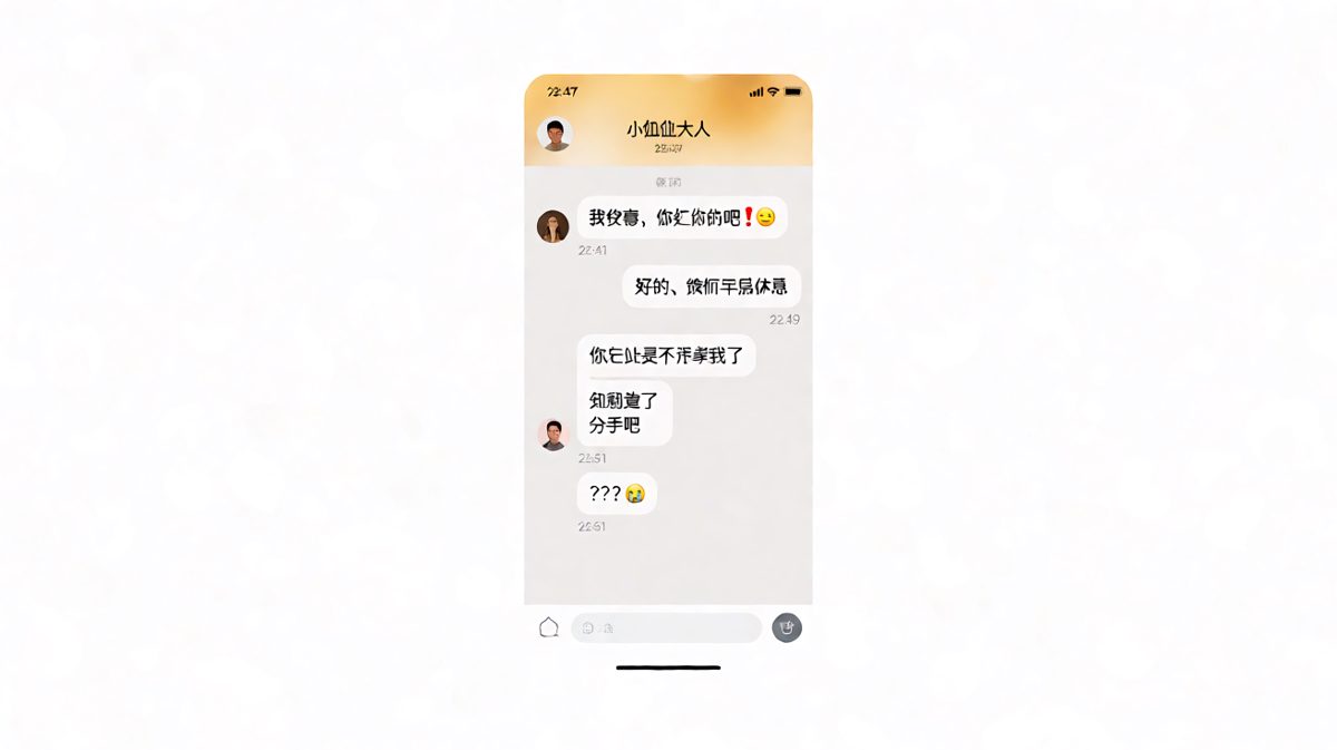 一句「我没事」引发的分手危机