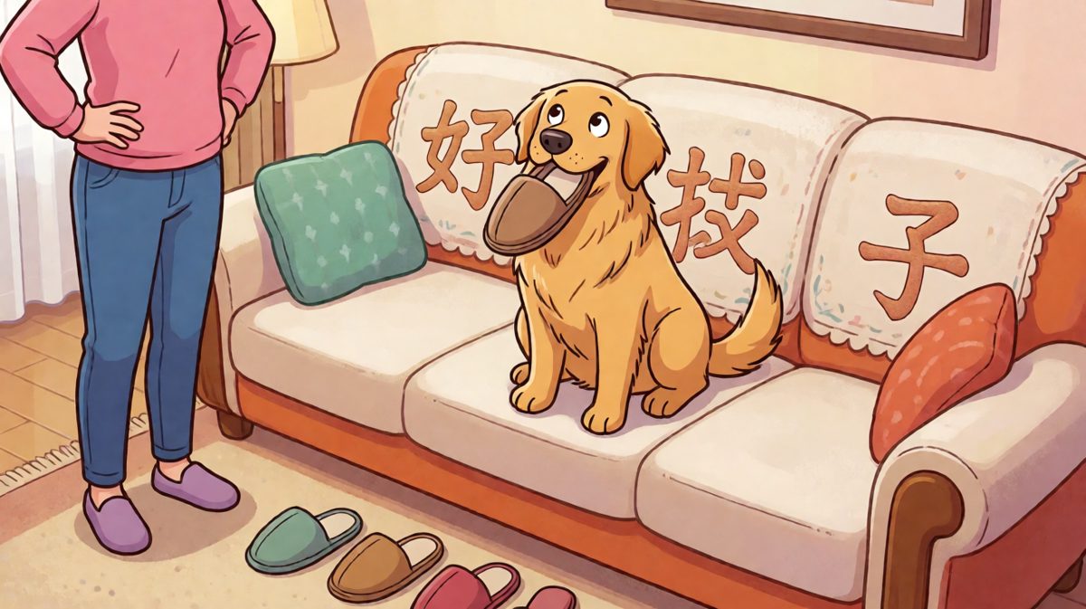 狗狗：拖鞋怎么了？拖鞋只是想洗个澡