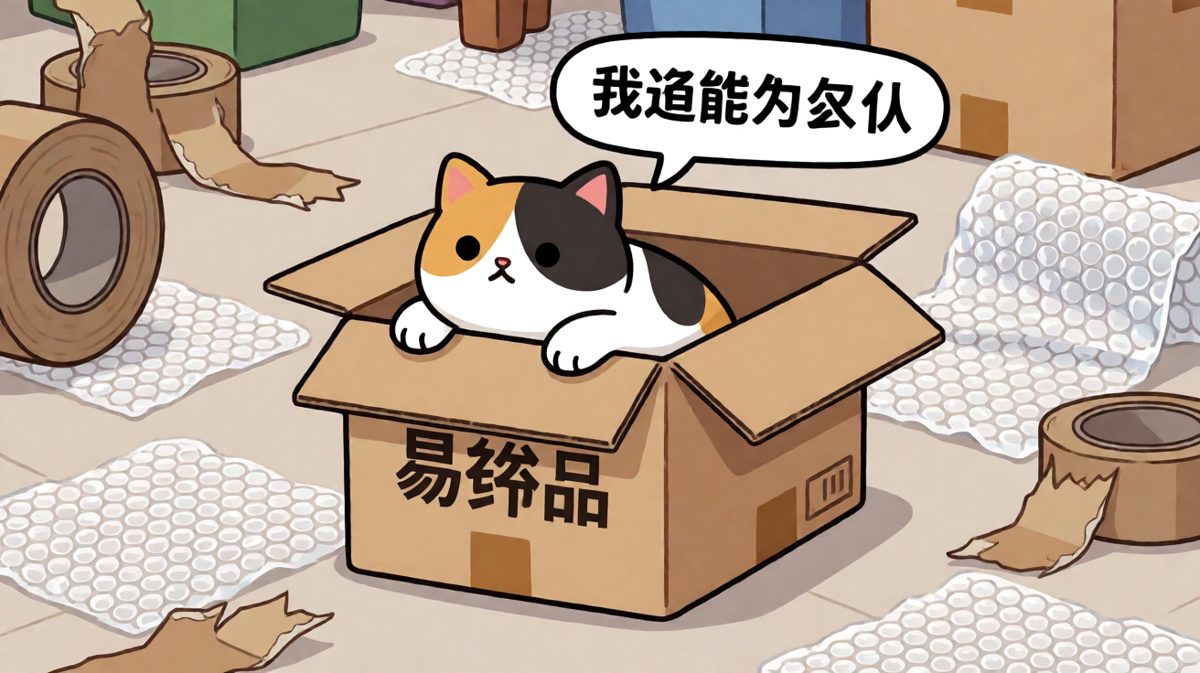 猫生巅峰时刻：我被生活困在了快递盒里