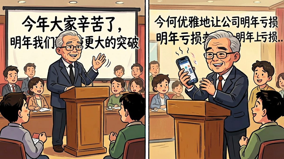 老板说要突破，却在搜怎么让公司亏损。