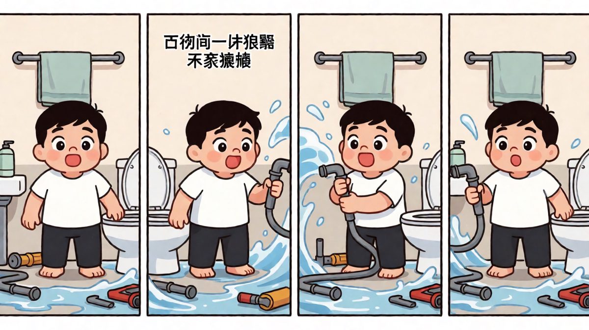 安装进度：50%，漏水进度：100%