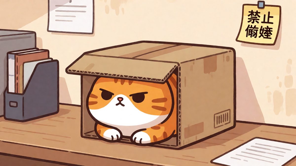 箱子：你没事吧？猫：闭嘴，这是朕的江山。