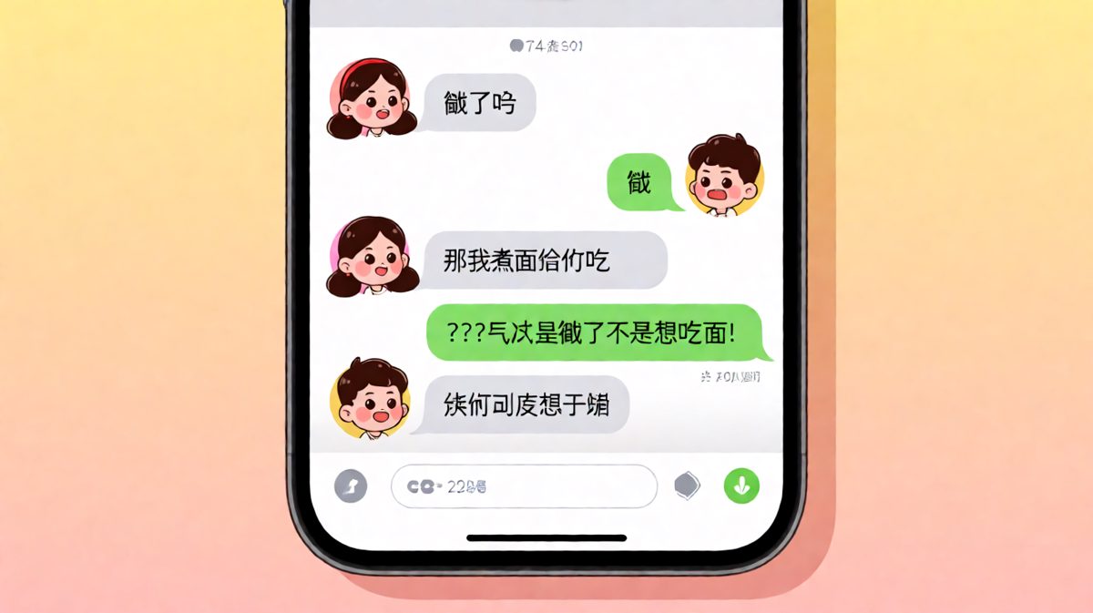 饿了吗→煮面给你吃，直男瞬间懵圈的经典翻车。