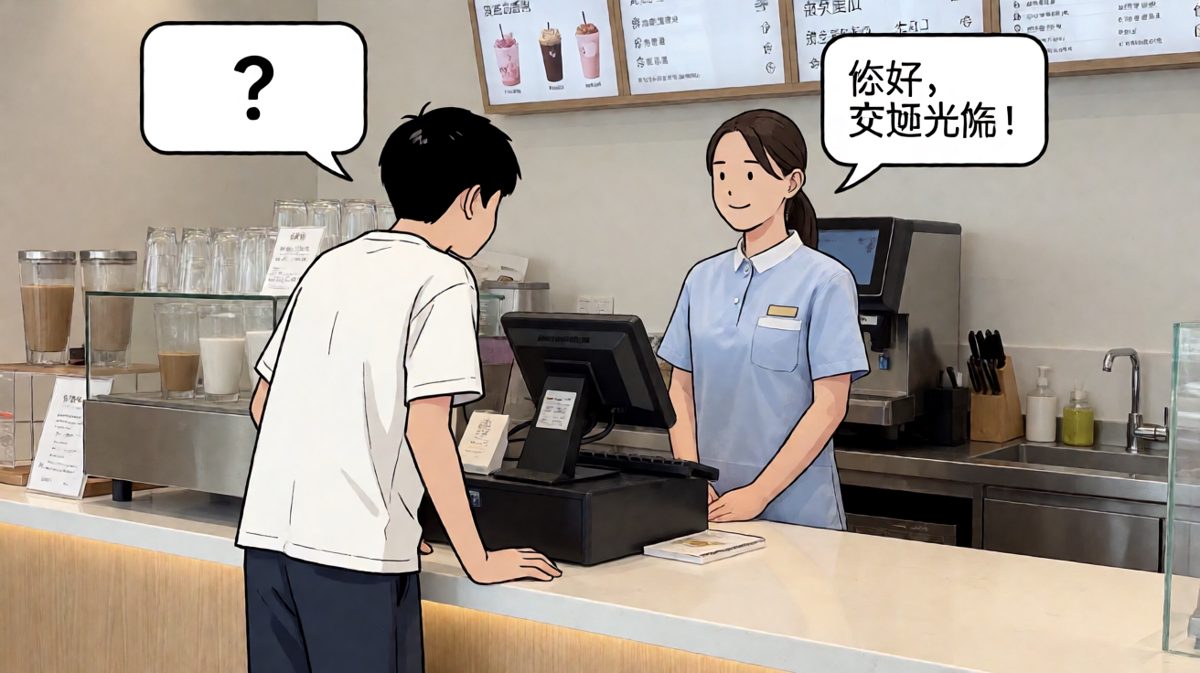 轮到他时紧张到说不出话