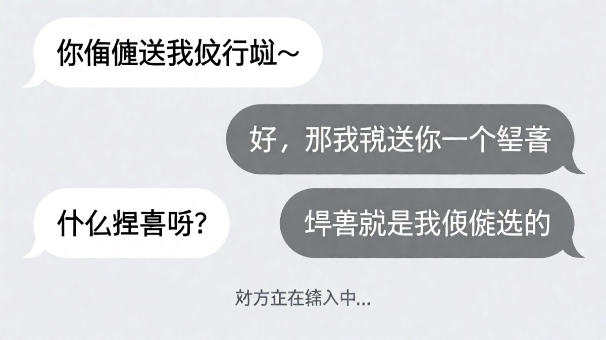 她说'随便送'，他的'惊喜'就是字面意思的惊喜——真的随便选的
