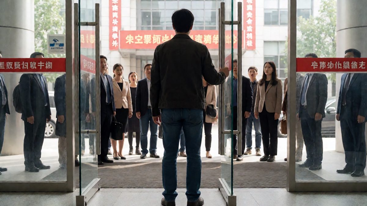 格4：逃出公司时连门把手都拔下来了