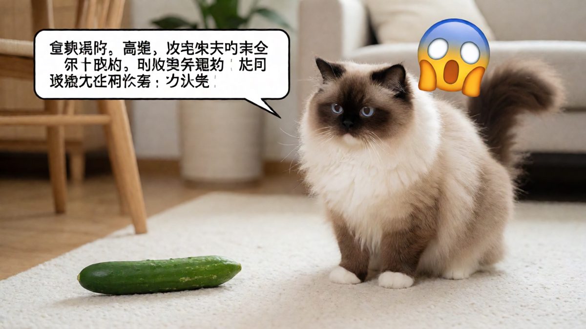 猫：哪来的绿色长蛇怪物！救命啊——