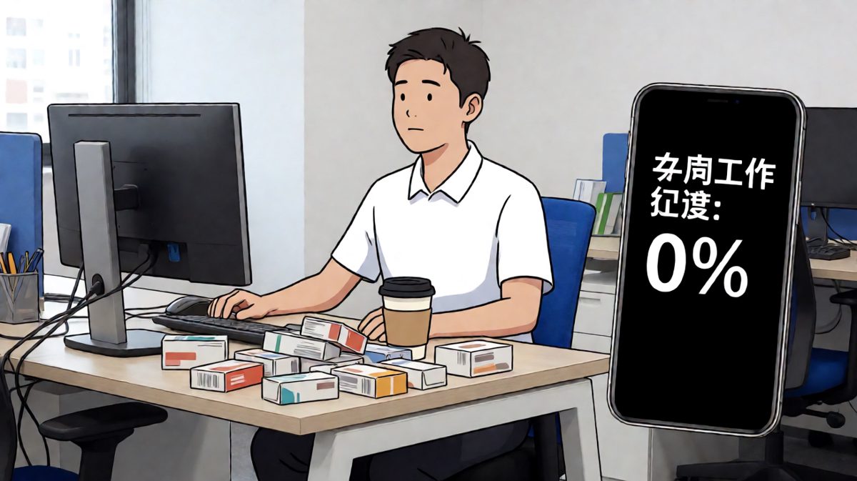 来到公司：身体到了，灵魂还在补觉