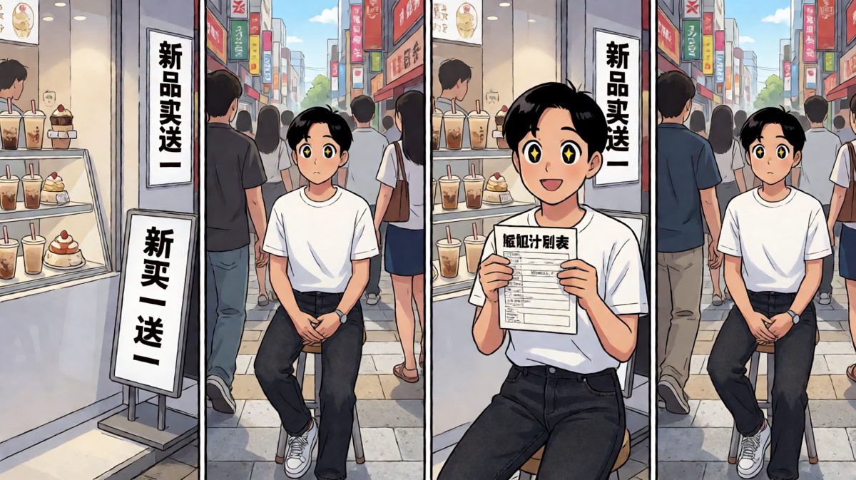 路过奶茶店，flag开始动摇…