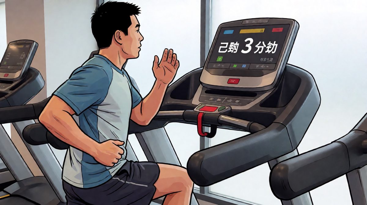 咬牙坚持——跑了三分钟