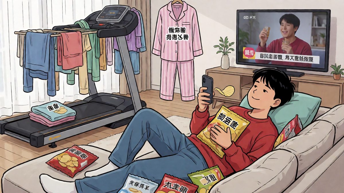 第三天起：这跑步机……挺适合挂衣服的。