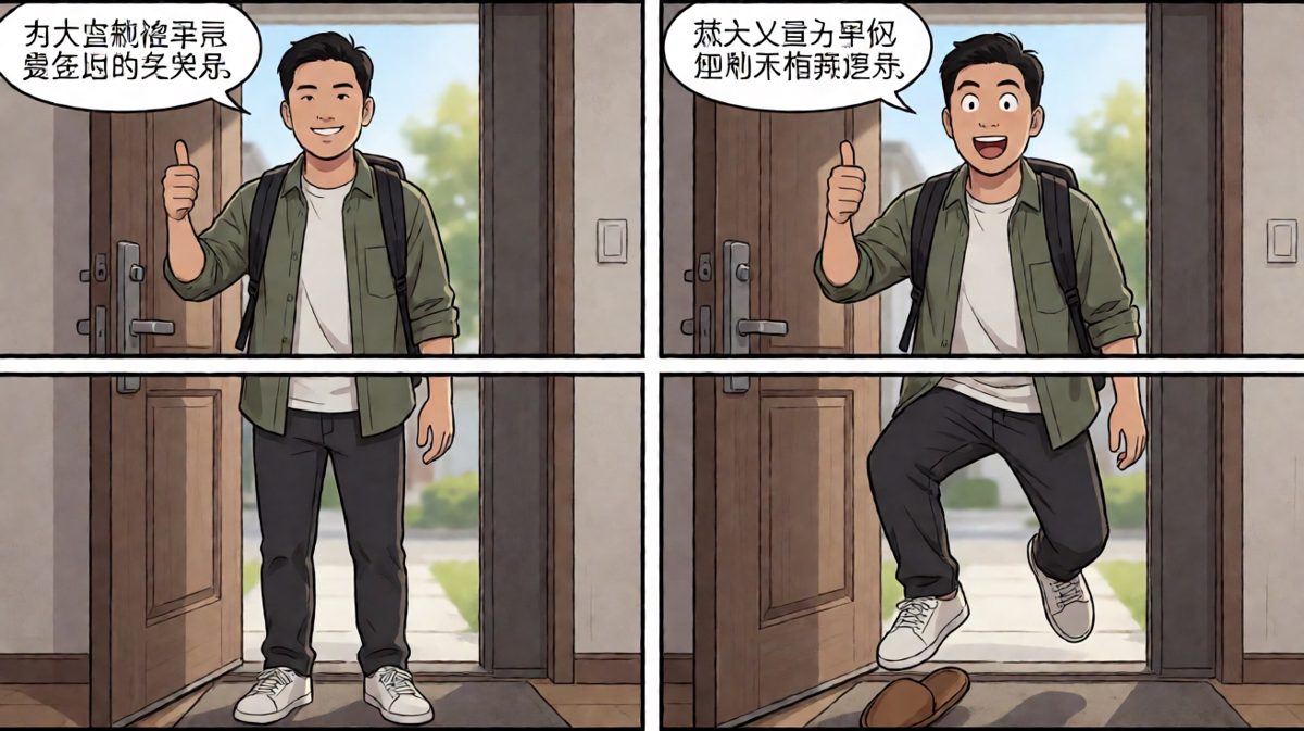 出门第一步，人生第一次摔跤