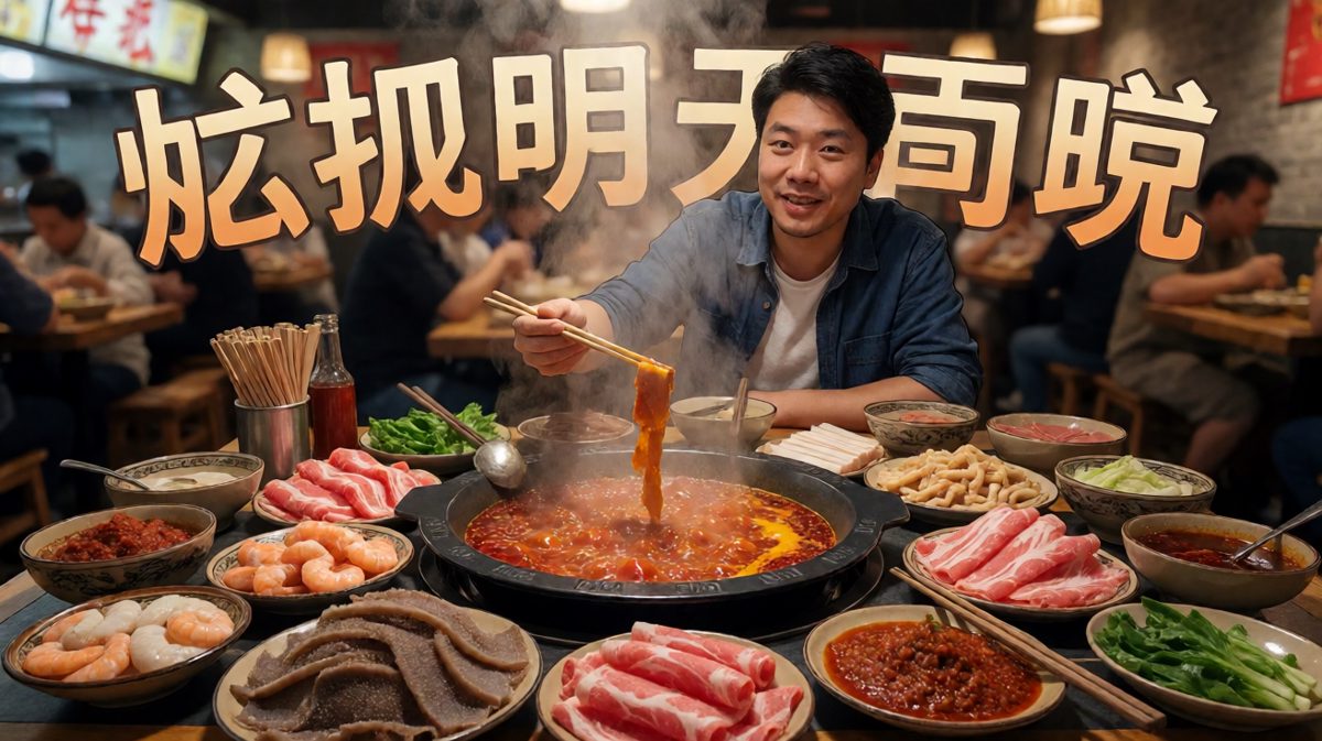 彻底放飞自我，在火锅面前屈服，吃得停不下来。