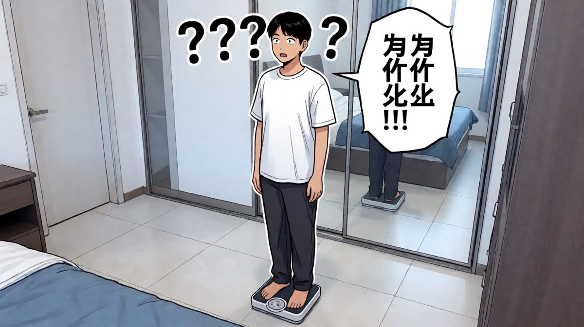 第二天上秤，体重不降反升，心态彻底崩塌。