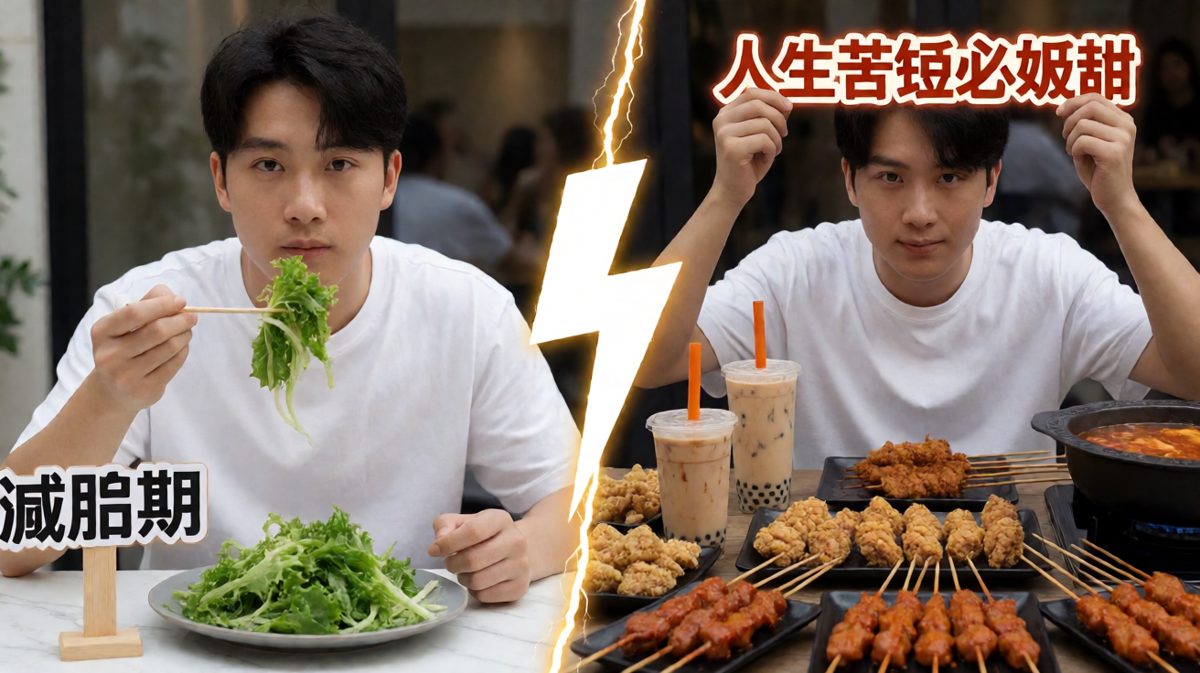 减肥？不存在的，吃饱了才有力气减