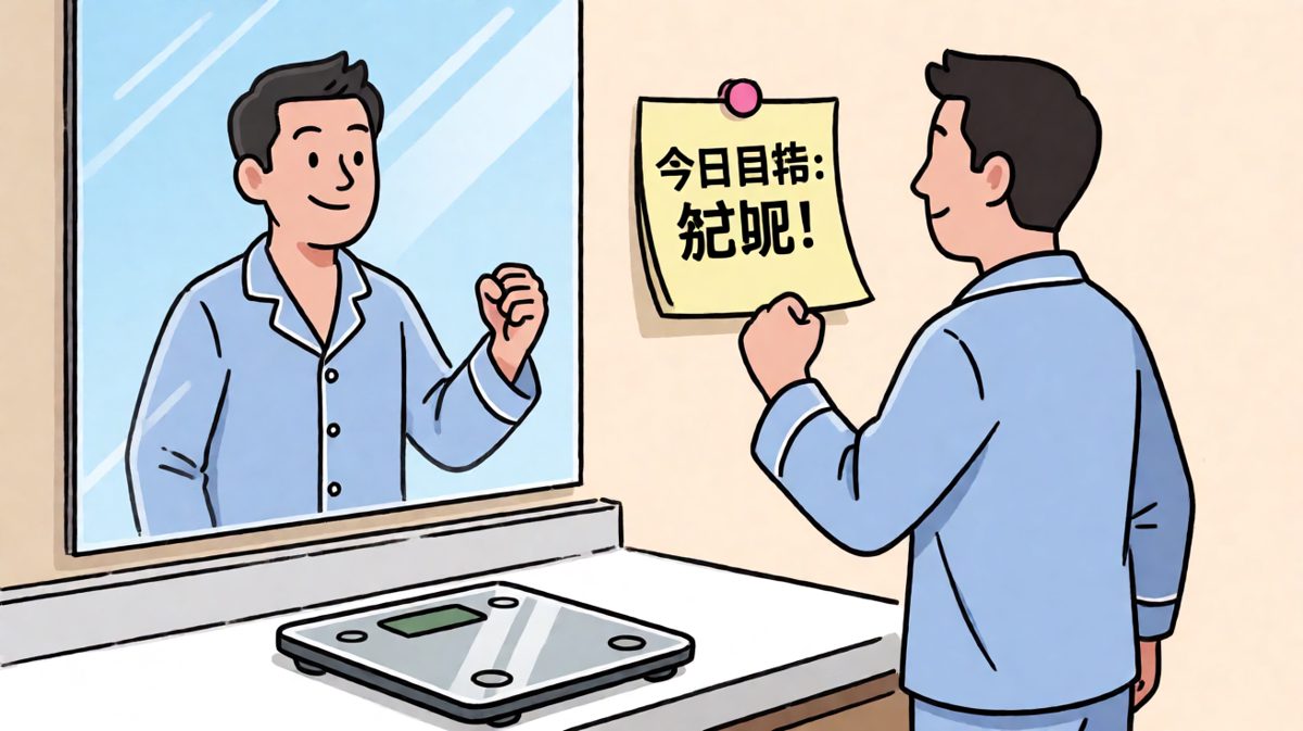 早起立Flag，自信满满要减肥