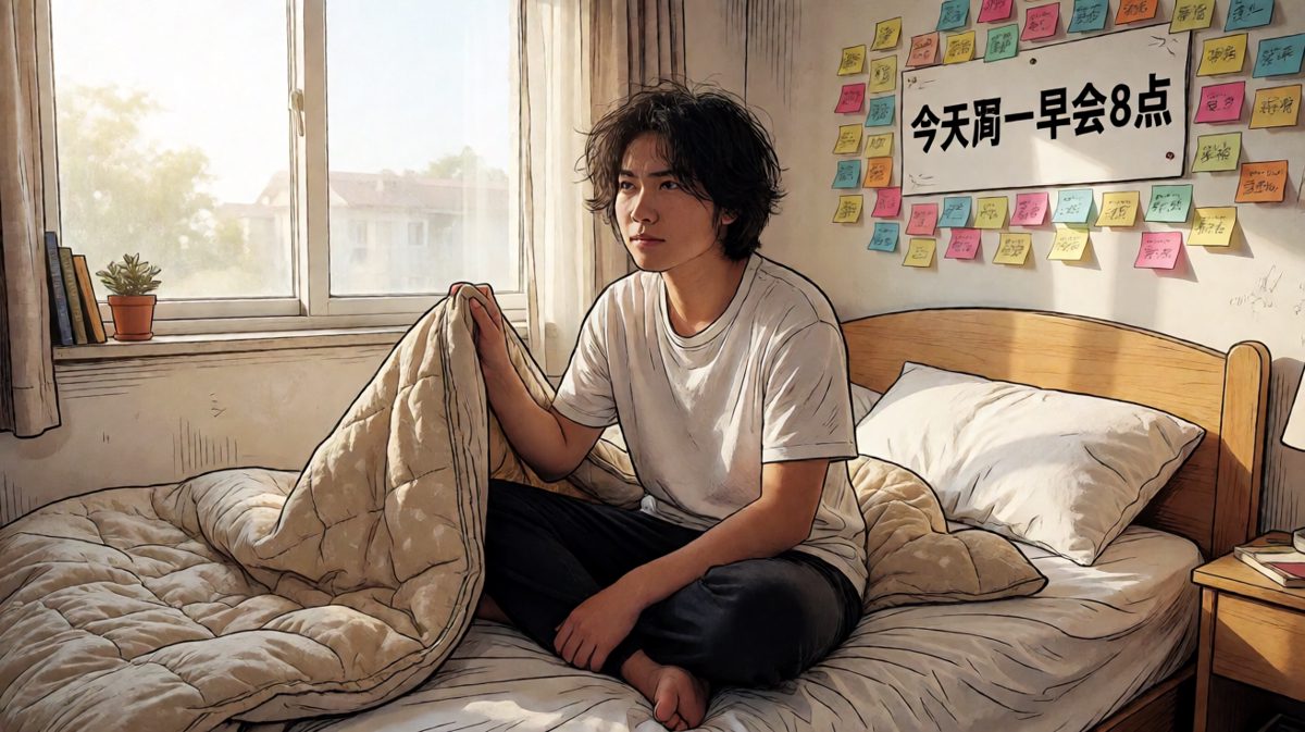 不情愿地被生活唤醒的瞬间