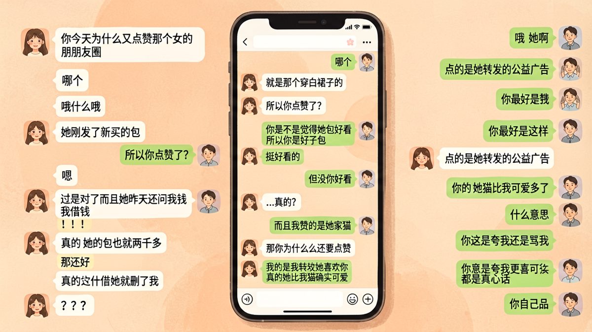 点赞别人的瞬间上演极限求生