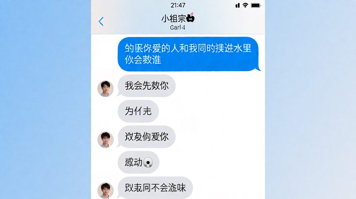 土味情话的终点：因为不会游泳所以先救你