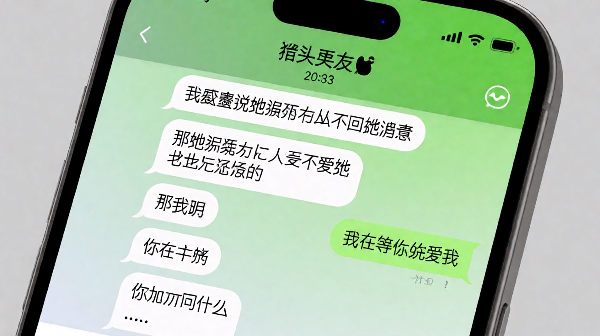 直男的等待：等了三分钟等来一句你在干嘛
