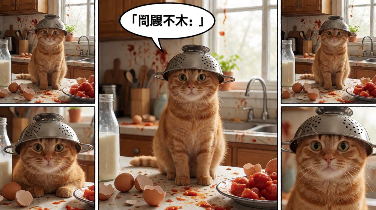 操作过度，厨房沦陷但嘴硬说没问题