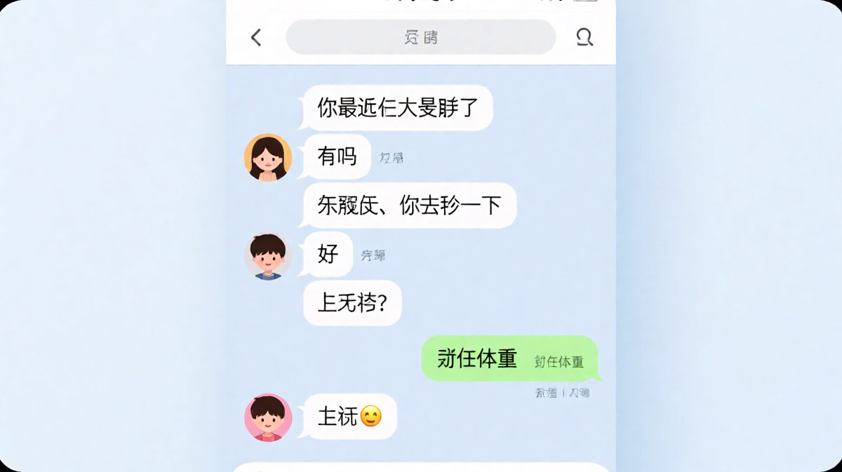 你以为我问的是体重，其实我在试探你的前任